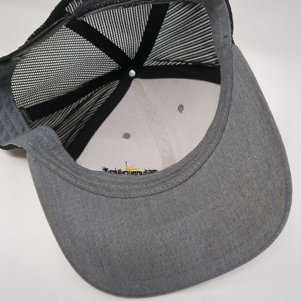 Simplot Animal Sciences Snapback Trucker Hat Gray… - image 6